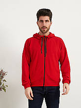 Кофта на блискавці 1006 червона 54/56