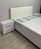 Спальня Фемілі з шафою купе посекційна білий глянець, фото 4