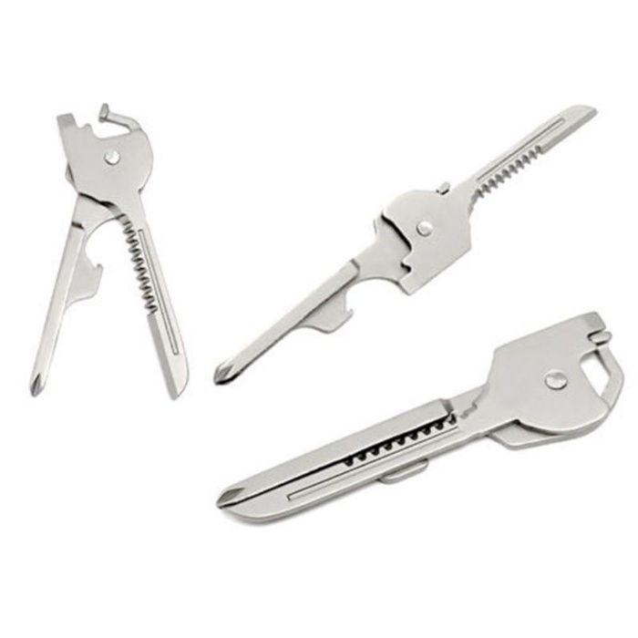 Ключ-брелок мультитул 6 в 1 з неіржавкої сталі Utili-key тактичний Swiss