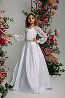 ПЕРШЕ ПРИЧАСТЯ сукня 👑SOLOMIA👑 - біле плаття