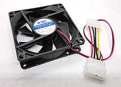 Кулер 0.1 А 12 в 80x80x25 мм (8 см) 12в MOLEX/3 PIN вентилятор у корпус