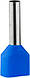 Наконечники трубчасті для двох дротів ТЕ 2,5-13 сині (100шт) АСКО-УКРЕМ (A0060120009), фото 2