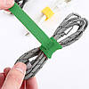 Стяжки хомути для кабелю на липучці 150 мм 10 шт Зеленого кольору липучки для укладання кабелю, фото 4