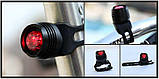 LED Велогабарит мигалка моргалка ліхтар маячок стоп силіконовий, фото 2