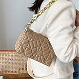 Стьобана сумка на ланцюжку в стилі Zara маленька, фото 3