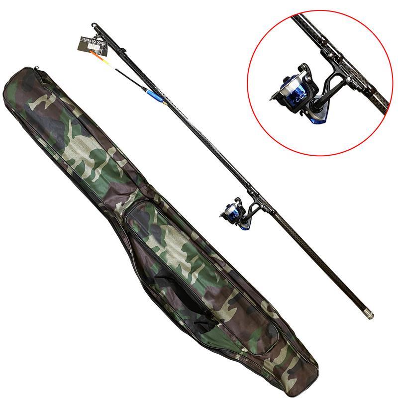 Вудка карбонова 6 м. з котушкою + чохол, фото 1