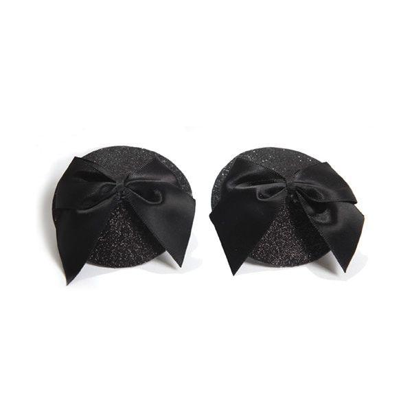 Пестіс Bijoux Indiscrets Burlesque pasties GLITTER and BOW, фото 1