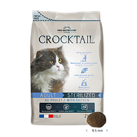 Супер преміум корм для стерилізованих котів з куркою CROCKTAIL Adult Sterilized with chicken 0.400