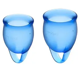 Набір менструальних чаш Satisfyer Feel Confident Dark Blue Zipexpert