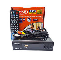 Т2 ресивер тюнер Satcom 555 пульт, що навчається.
