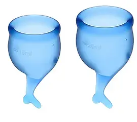 Набір менструальних чаш Satisfyer Feel Confident Dark Blue Zipexpert