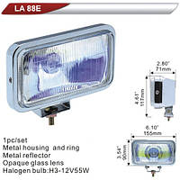 Фара дополнительная DLAA 88E-RY хром/H3-12V-55W/155*90mm (LA 88E-RY)