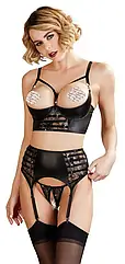 Еротичний комплект Cottelli Collection Abierta Fina Suspender Set від Orion Zipexpert