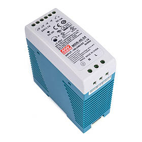 Блок живлення MEAN WELL MDR-40-24 1,7A 24V DC 40W на DIN-рейку (вхід 85~264V AC / 120~370V DC)