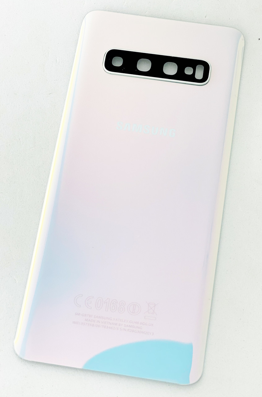 Задня кришка для Samsung G973 Galaxy S10, біла, оригінал, фото 1