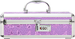 Кейс для зберігання секс-іграшок BMS Factory - The Toy Chest Lokable Vibrator Case Purple з кодовим SO5562