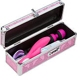 Кейс для зберігання секс-іграшок BMS Factory - The Toy Chest Lokable Vibrator Case Pink з кодовим за SO5563, фото 6