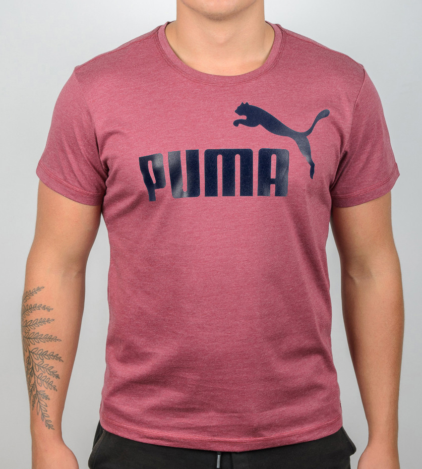 Футболка чоловіча PUMA Бордовий меланж 2015м/1, L (1шт)