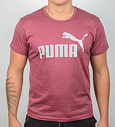 Футболка чоловіча PUMA Бордовий меланж 2015м/1, L (1шт), фото 2