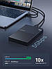 Зовнішній корпус Ugreen кишеня для жорсткого диска 2.5" SATA to USB 3.0 Tool-Free 7 mm 9.5 mm SSD HDD Black (CM471), фото 2