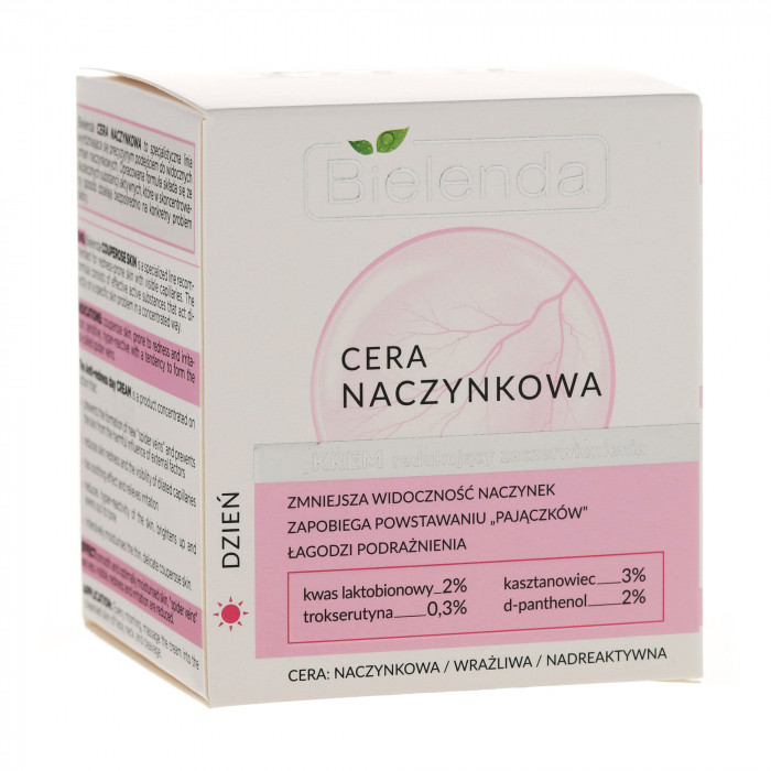 Крем для лица Bielenda Capillary skin дневной, успокаивающий, 50 мл