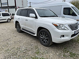 Дефлектори вікон (вітровики) Lexus LX 570 2008 -> 4D 4шт (HIC)