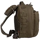 Тактичний рюкзак однолямовий 9L Silver Knight із системою M.O.L.L.E Olive (115-olive), фото 3