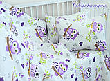 Комплект постельного белья детский в кроватку с простыней на резинке Хлопок люкс, фото 9