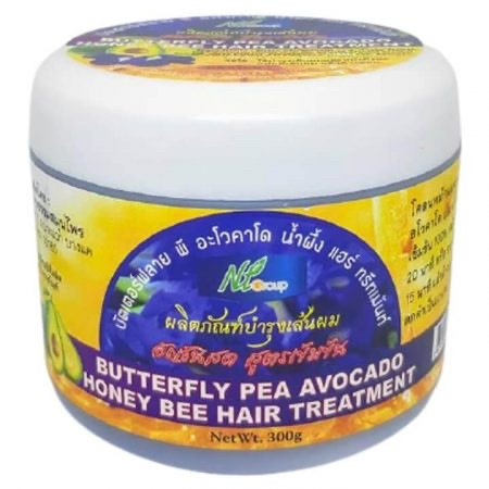 Лікувальна маска для волосся з анчаном, авокадо, медом, екстрактом водоростей, 300 мл, фото 1