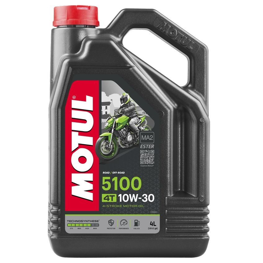 Олива для 4 тактних двигунів MOTUL 5100 4T SAE 10W30 4 л (104063)