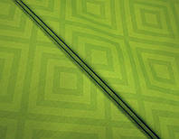 Ткань бязь gold "Зелёная ромб" ш. 220 см