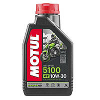 Масло для 4-х тактных двигателей MOTUL 5100 4T SAE 10W30 1 л (104062)