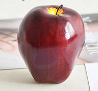 Искусственное яблоко красное - размер 9*6см, пена