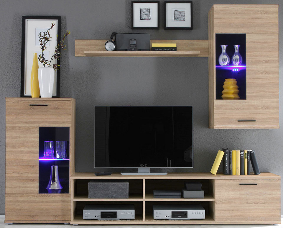 Вітальня (стінка) Фронтал з ЛДСП Дуб сонома Gerbor, фото 1