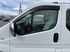 Дефлектори вікон (вітровики) клеючі / накладні Д/про Opel Vivaro /Renault Trafic 2001-> 2шт (ANV-AIR)