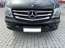 Накладки на решітку (2013+, нерж.) - Mercedes Sprinter 2006-2018 рр.
