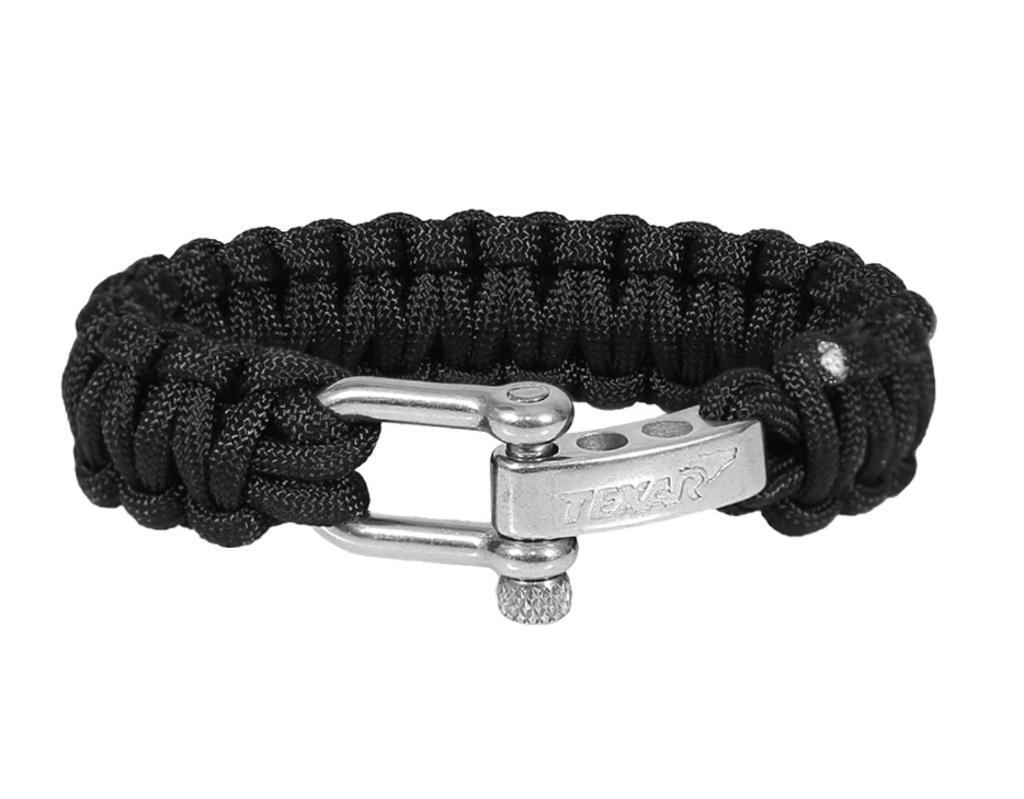 Браслет виживання з паракорду Texar Paracord чорний