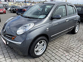 Дефлектори вікон (вітровики) Nissan Micra з 2003 -> 5D K12 4шт (HIC)