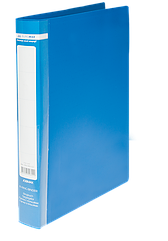 Папка пластикова 2кільца А4 BM.3161-02 JOBMAX ширина торця 25 мм, синя (1/24/144)