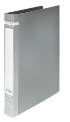 Папка пластикова 2кільца А4 BM.3161-09 JOBMAX ширина торця 25 мм, сіра (1/24/144)
