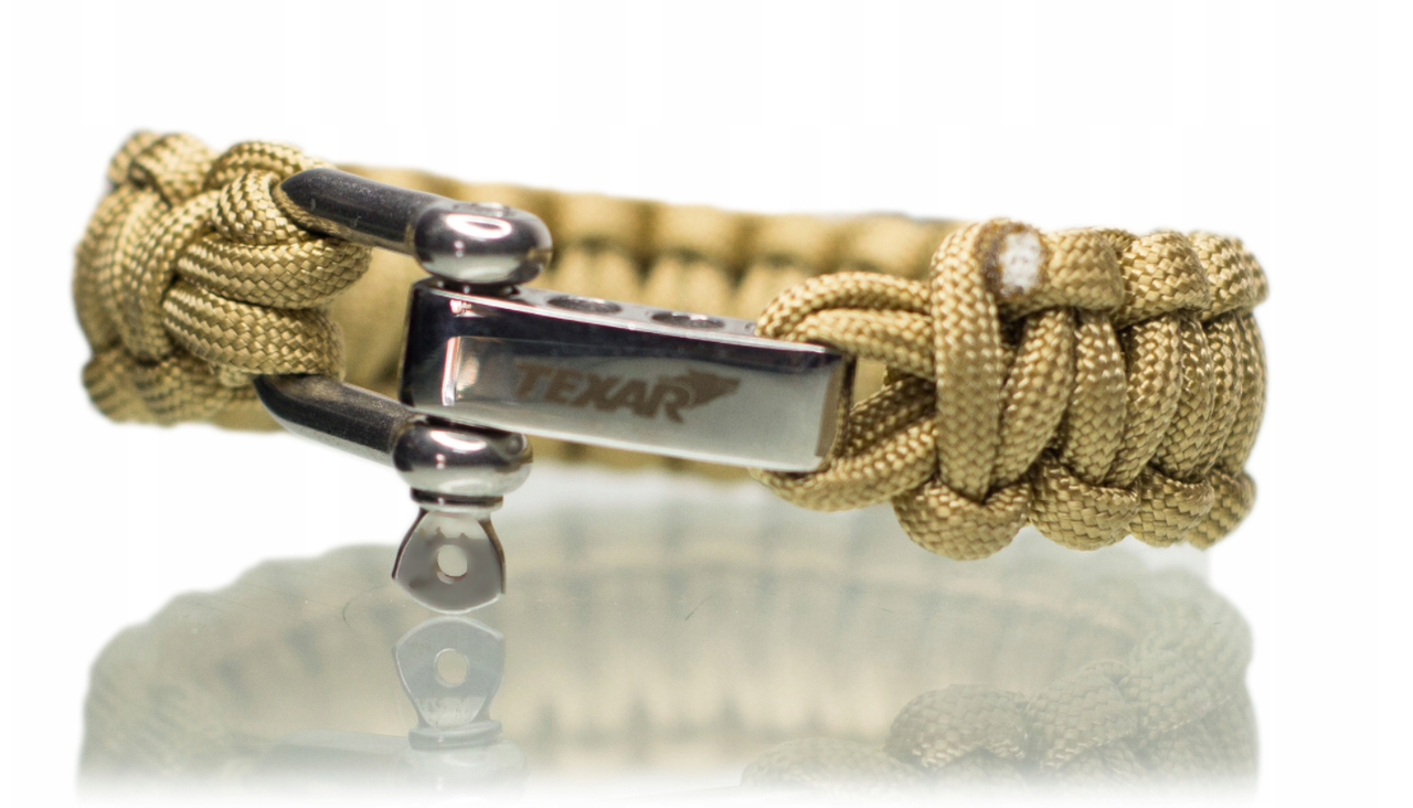 Браслет виживання з паракорду Texar Paracord coyote