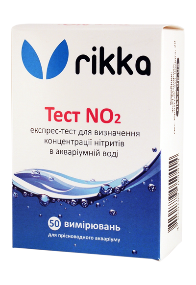 Акваріумні тести води для вимірювання нітритів — Rikka Тест NO2