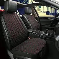 Комплект 4 шт. Накидки на сидения автомобиля / Универсальные авточехлы полный комплект Черно-красный
