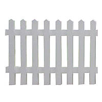 Дерев'яний паркан 1000*2000 мм "Гаїті" (Сосна). Цвет: Белый (от 5 секций)
