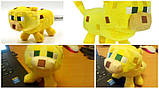 Іграшка MineCraft майнкрафт оцілот ozelot 24 або 45 см. жовтий кіт, фото 2