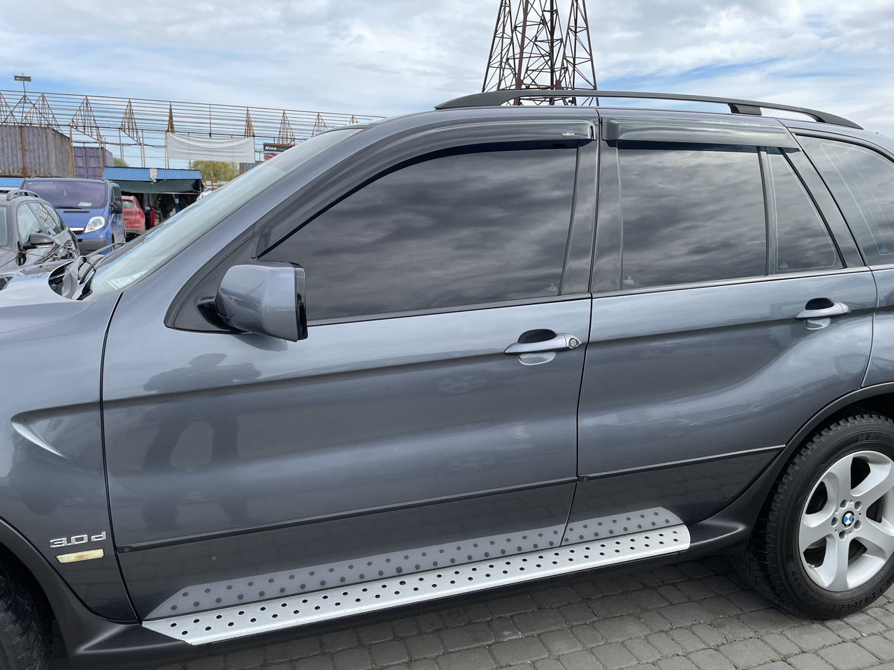 Дефлектори вікон (вітровики) BMW X5 E53 2000-2007 4D 4 шт (HIC), фото 1