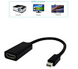 Перехідник Mini DP (DisplayPort) HDMI дисплей порт — хдмі конвертер, фото 2
