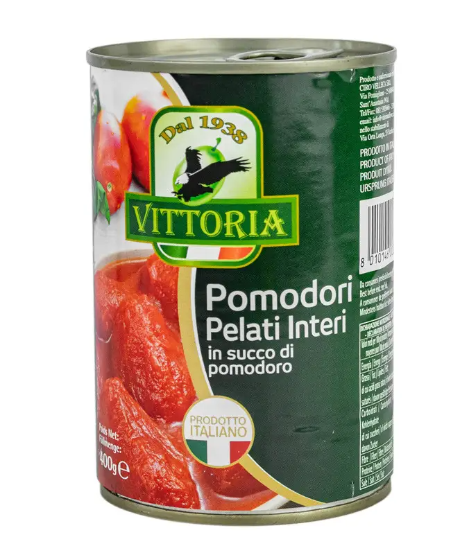 Помідори цілі Vittoria Pellati di Pomodoro, 400 г, 24шт/ящ