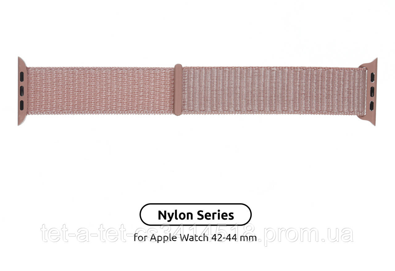 Ремешок ArmorStandart Nylon Band для Apple Watch All Series 42/44 mm Pink Sand (ARM56052)