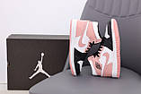 Кросівки N*ke Air Jordan Білий з чорним із рожевим р.37-40, фото 5